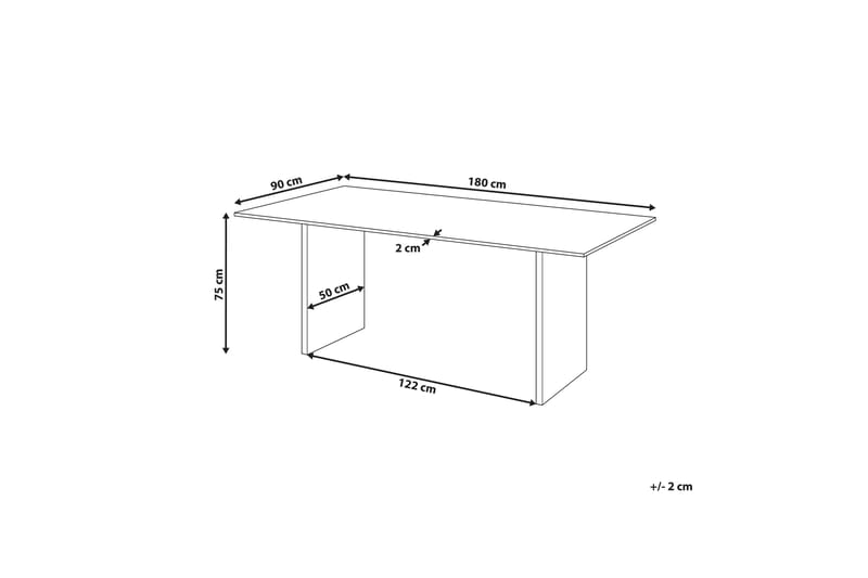 Fyrsil Matbord 90 cm Rektangulär - Ljust trä - Möbler - Bord & matgrupper - Matbord & köksbord