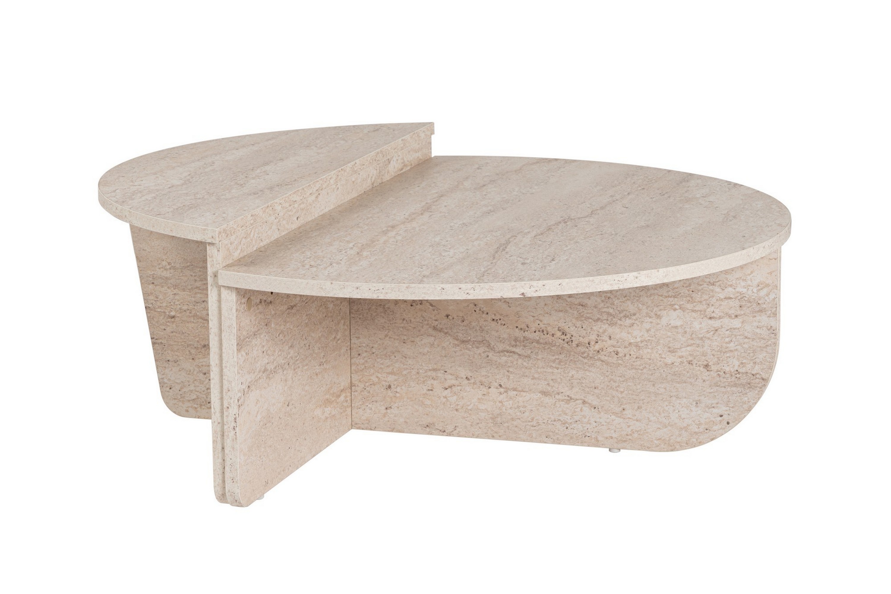 Georgette Soffbord 90 cm - Travertine Beige