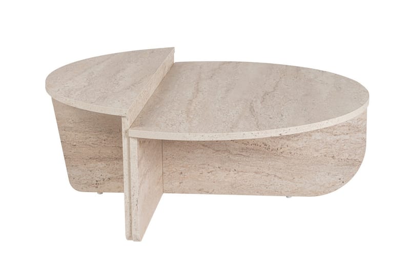 Georgette Soffbord 90 cm - Travertine - Möbler - Bord & matgrupper - Soffbord