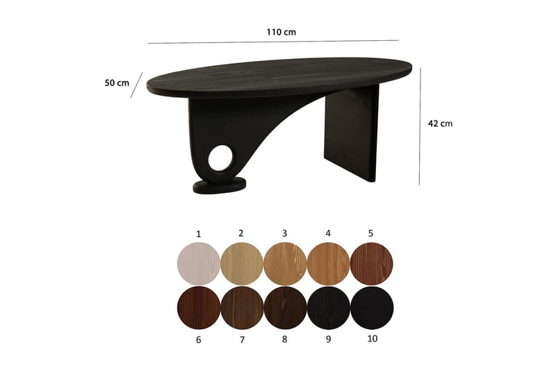 Gregg Soffbord 110 cm - Antracit - Möbler - Bord & matgrupper - Soffbord