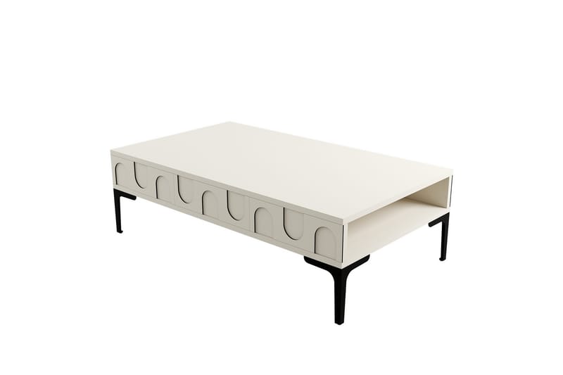 Hazim Soffbord 105 cm - Cream/Svart - Möbler - Bord & matgrupper - Soffbord