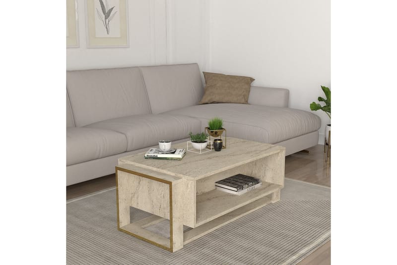 Herb Soffbord 106 cm - Beige - Möbler - Bord & matgrupper - Soffbord