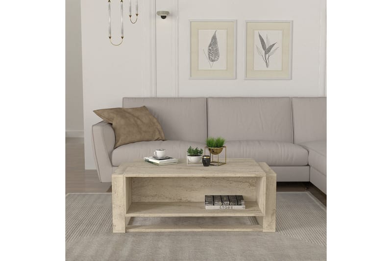 Herb Soffbord 106 cm - Beige - Möbler - Bord & matgrupper - Soffbord