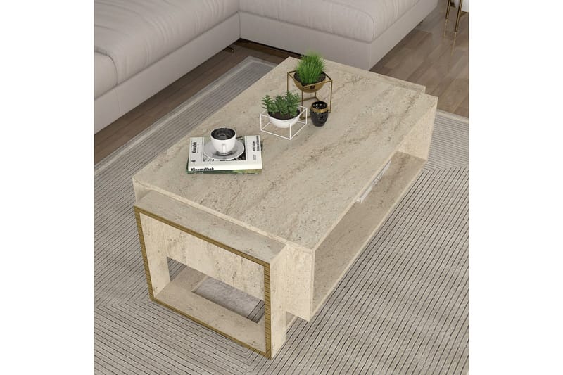 Herb Soffbord 106 cm - Beige - Möbler - Bord & matgrupper - Soffbord