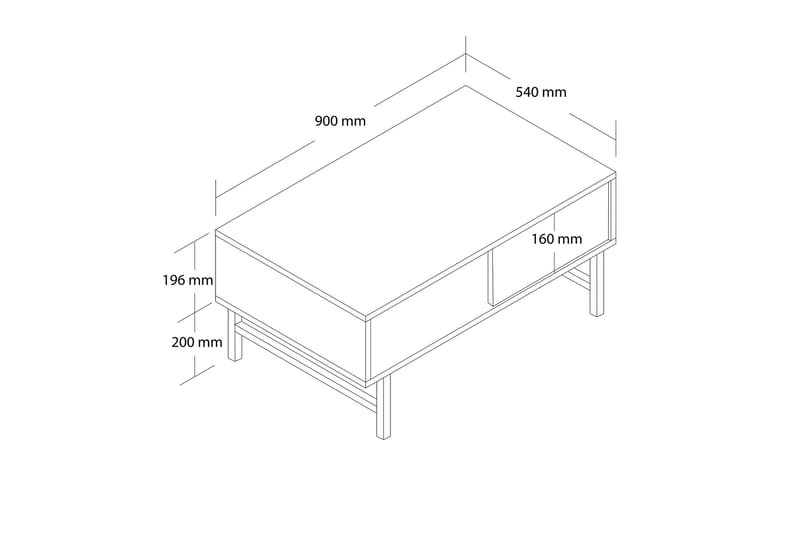 Hillel Soffbord 90 cm - Ek - Möbler - Bord & matgrupper - Soffbord