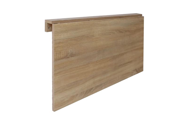 Väggmonterat klaffbord 100x60 cm ek - Brun - Klaffbord & Hopfällbart bord