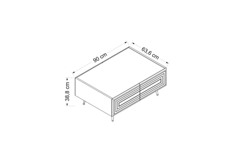 Jose Soffbord 90 cm - Antracit - Möbler - Bord & matgrupper - Soffbord