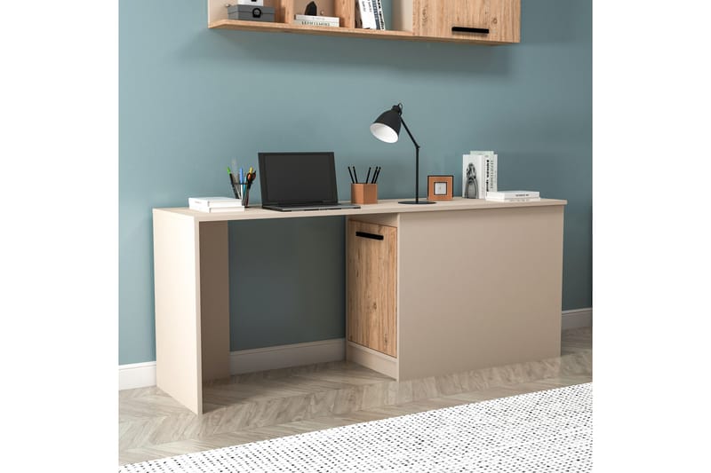 Newra Skrivbord 47x180 cm - Brun/Beige - Möbler - Bord & matgrupper - Kontorsbord - Skrivbord