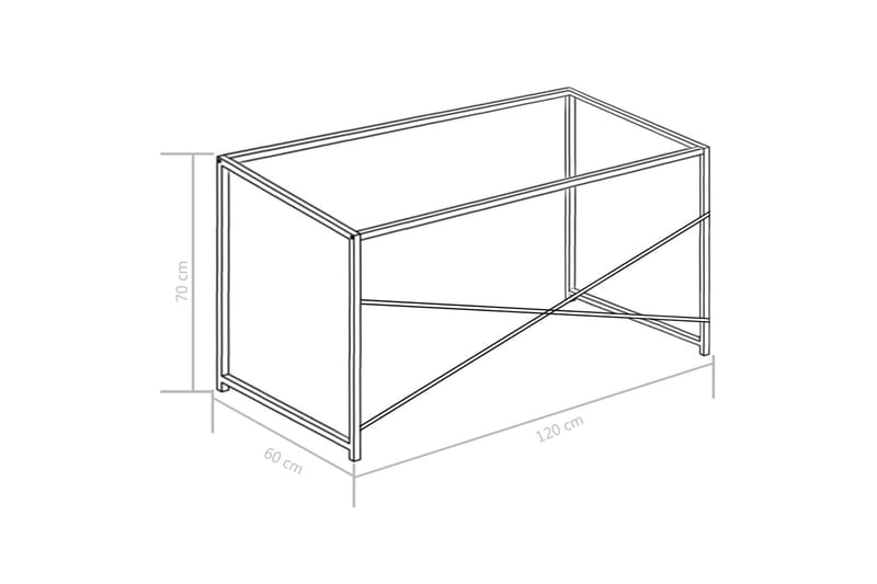 Datorbord vit och ek 120x60x70 cm - Vit - Möbler - Bord & matgrupper - Kontorsbord - Skrivbord