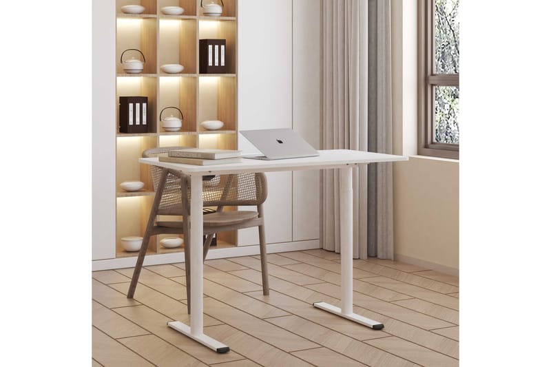 Lykke Nordic Höj och Sänkbart Skrivbord 120x60 cm - Vit - Höj och sänkbart skrivbord - Skrivbord