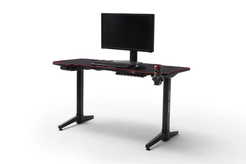 Nonya 4 Gaming Skrivbord 140 cm Höj - och Sänkbart - Svart - Höj och sänkbart skrivbord - Skrivbord - Datorbord