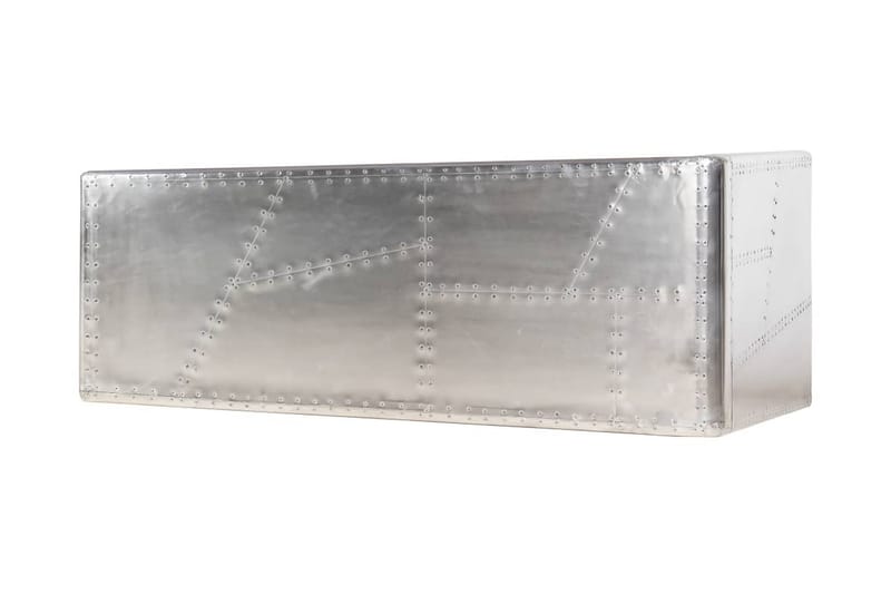 Skrivbord flygplansdesign silver 112x50x76 cm metall - Silver - Möbler - Bord & matgrupper - Kontorsbord - Skrivbord