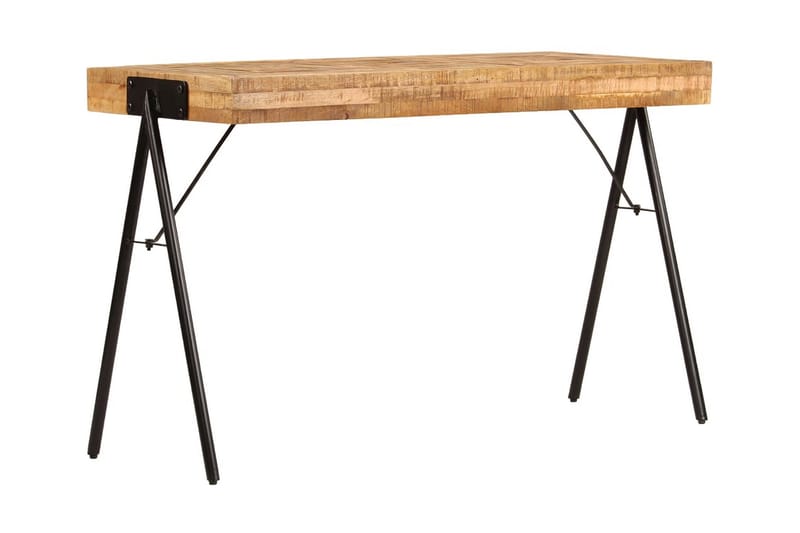 Skrivbord massivt mangoträ 118x50x75 cm - Brun - Skrivbord