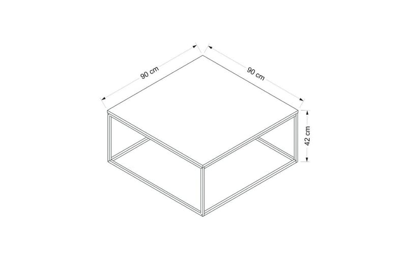 Loni Soffbord 90 cm - Vit - Möbler - Bord & matgrupper - Soffbord