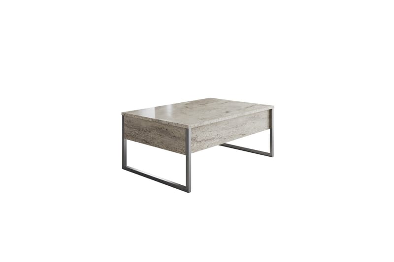 Luxe Soffbord 90 cm - Beige/Silver - Möbler - Bord & matgrupper - Soffbord