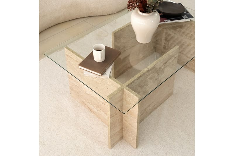 Malpani Soffbord 105 cm - Beige - Möbler - Bord & matgrupper - Soffbord