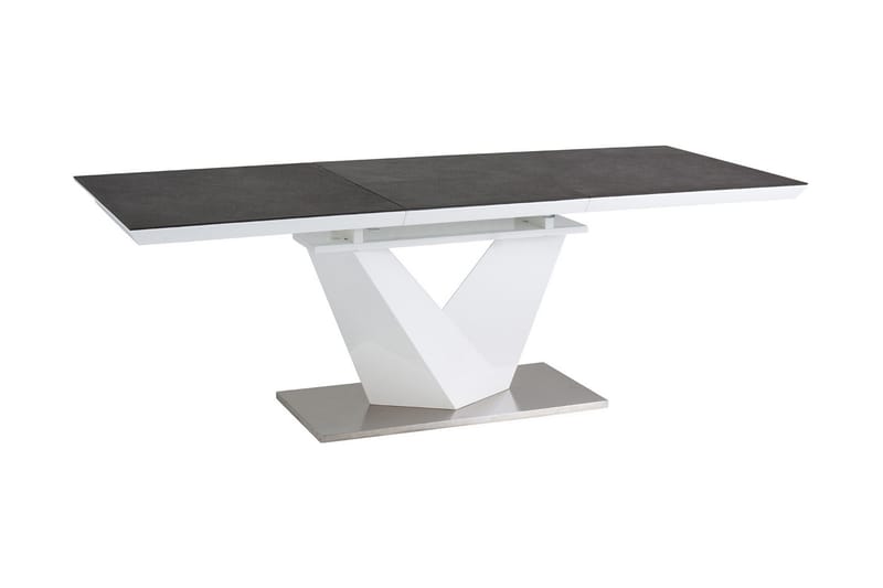 Alaras Matbord 160 cm - Glas/Grå - Matbord & köksbord