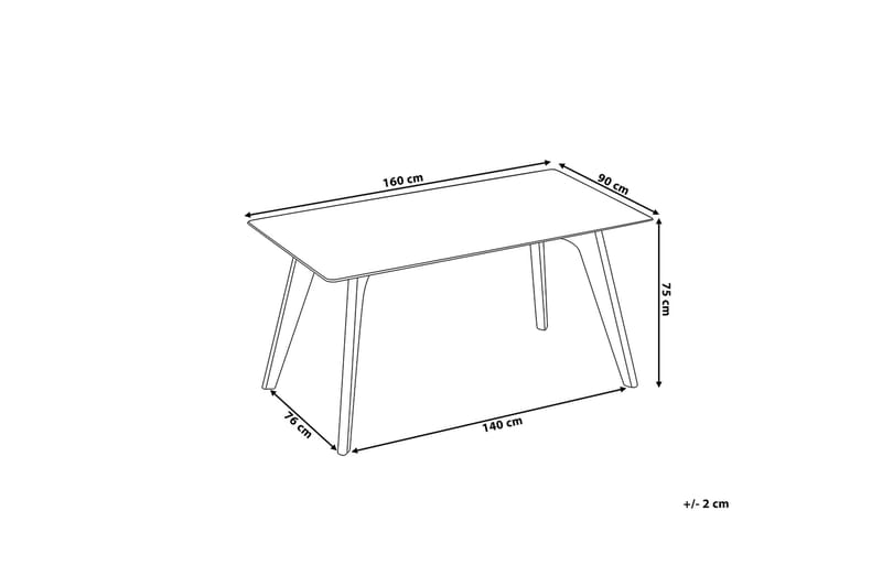 Hudson Matbord 160 cm - Transparent - Möbler - Bord & matgrupper - Matbord & köksbord