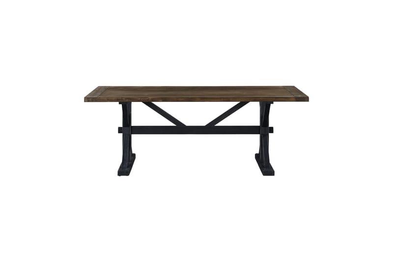 Lyon Förlängningsbart Matbord 200 cm - Natur/Svart - Matbord & köksbord