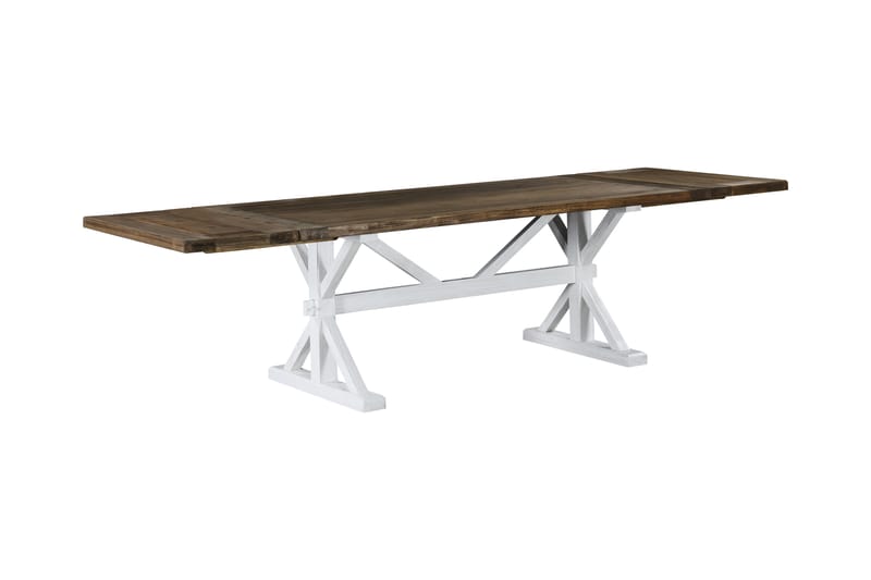 Lyon Förlängningsbart Matbord 200 cm - Natur/Vit - Matbord & köksbord