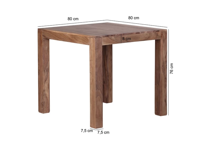 Massie Matbord 80 cm - Trä/natur - Matbord & köksbord