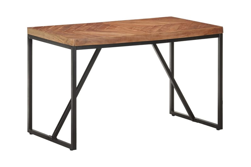 Matbord 120x60x76 cm massivt akaciaträ och mangoträ - Brun - Matbord & köksbord