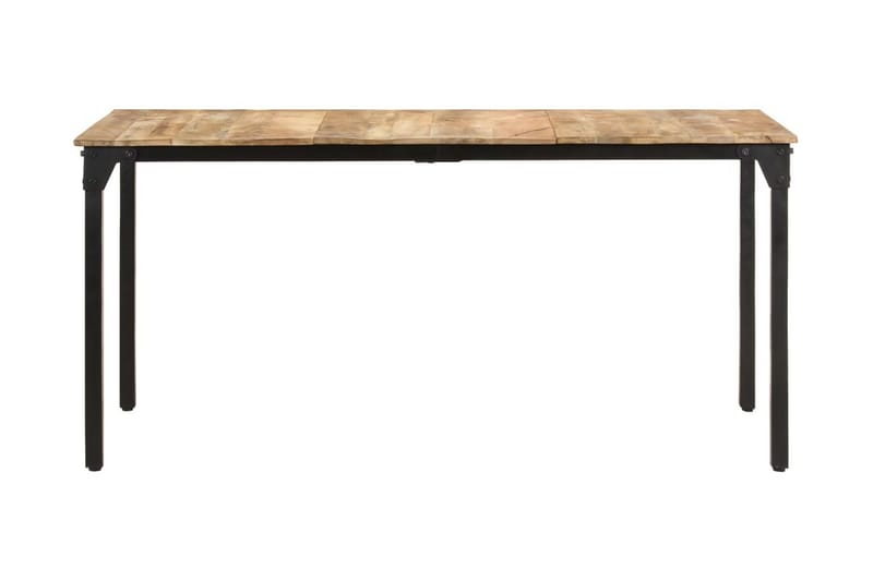 Matbord 160x80x76 cm grovt mangoträ - Brun - Matbord & köksbord