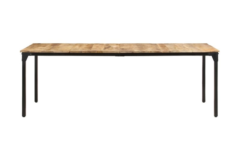 Matbord 220x100x76 cm grovt mangoträ - Brun - Matbord & köksbord