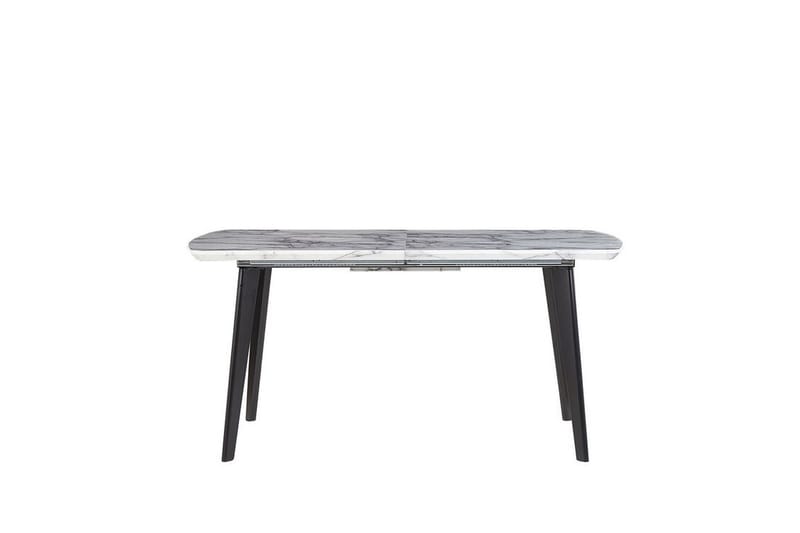 Matbord hopfällbart 160/200 x 90 cm MOSBY - Vit - Matbord & köksbord