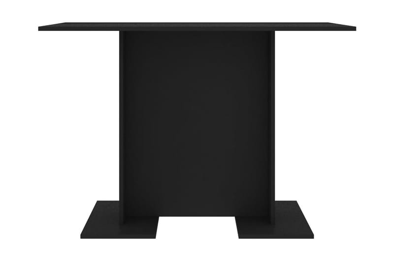 Matbord svart 110x60x75 cm spånskiva - Svart - Matbord & köksbord
