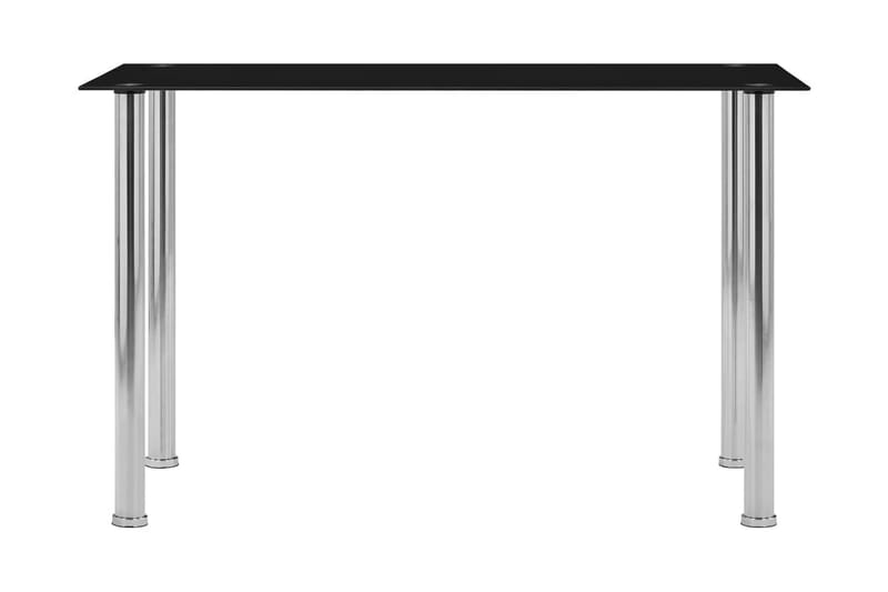 Matbord svart 120x60x75 cm härdat glas - Svart - Matbord & köksbord