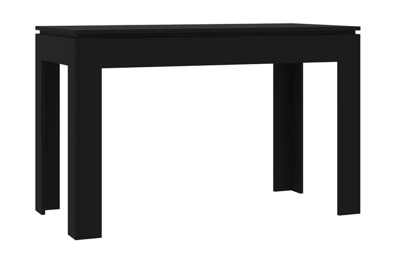 Matbord svart 120x60x76 cm spånskiva - Svart - Matbord & köksbord
