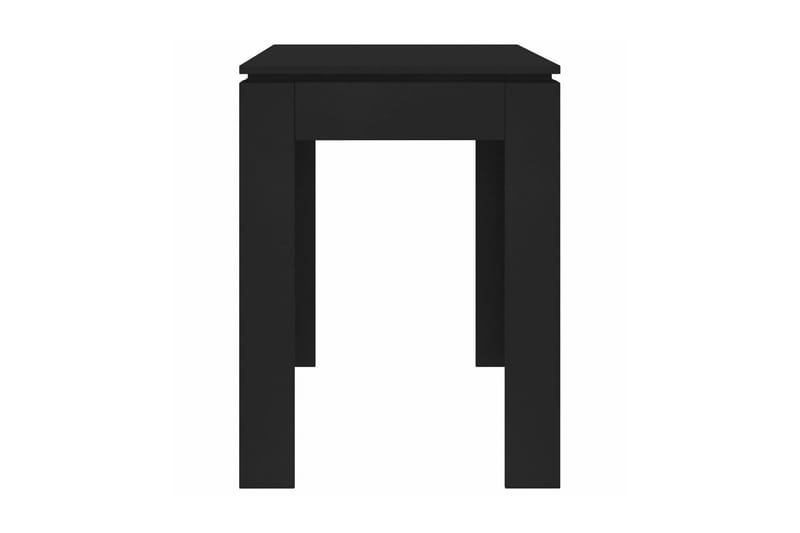 Matbord svart 120x60x76 cm spånskiva - Svart - Matbord & köksbord