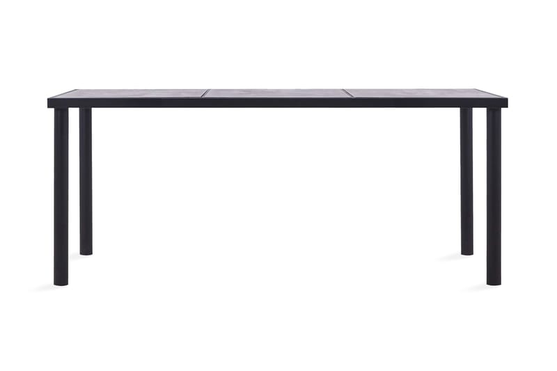 Matbord svart och betonggrå 180x90x75 cm MDF - Svart - Matbord & köksbord