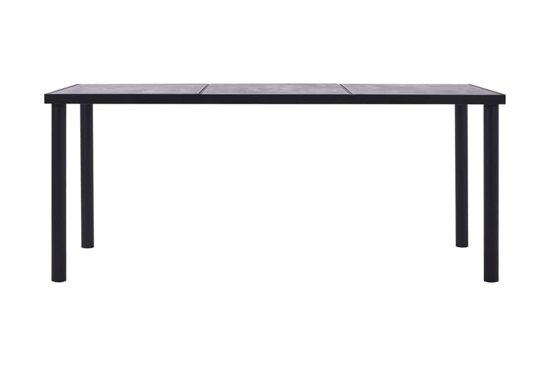 Matbord svart och betonggrå 200x100x75 cm MDF - Svart - Matbord & köksbord