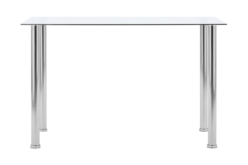 Matbord transparent 120x60x75 cm härdat glas - Transparent - Matbord & köksbord