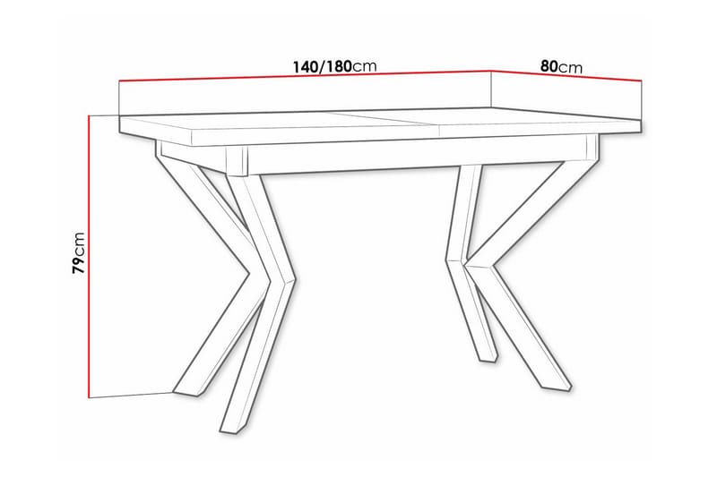 Patrickswell Matbord 80 cm - Vit - Matbord & köksbord