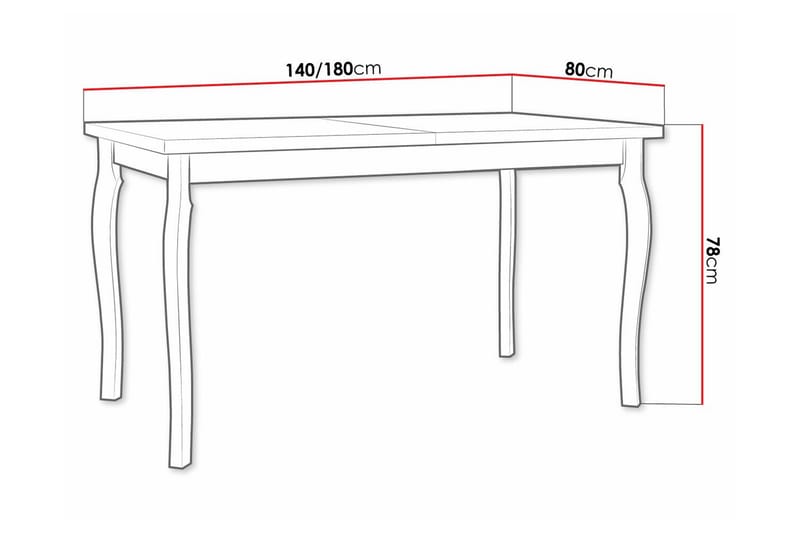 Patrickswell Matbord 80 cm - Vit - Matbord & köksbord