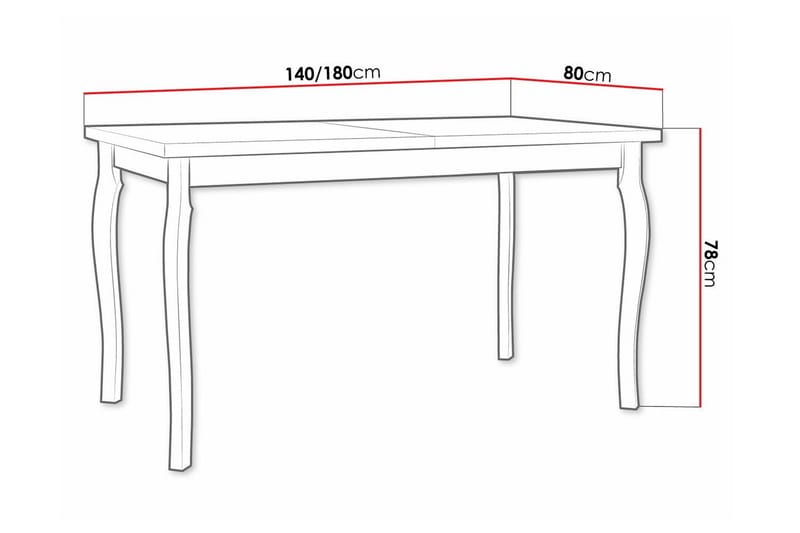 Patrickswell Matbord 80 cm - Vit - Matbord & köksbord