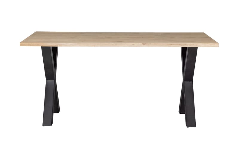 Tablo Matbord A-Formade Ben 160 cm - Ek/Svart - Matbord & köksbord - Klaffbord & Hopfällbart bord
