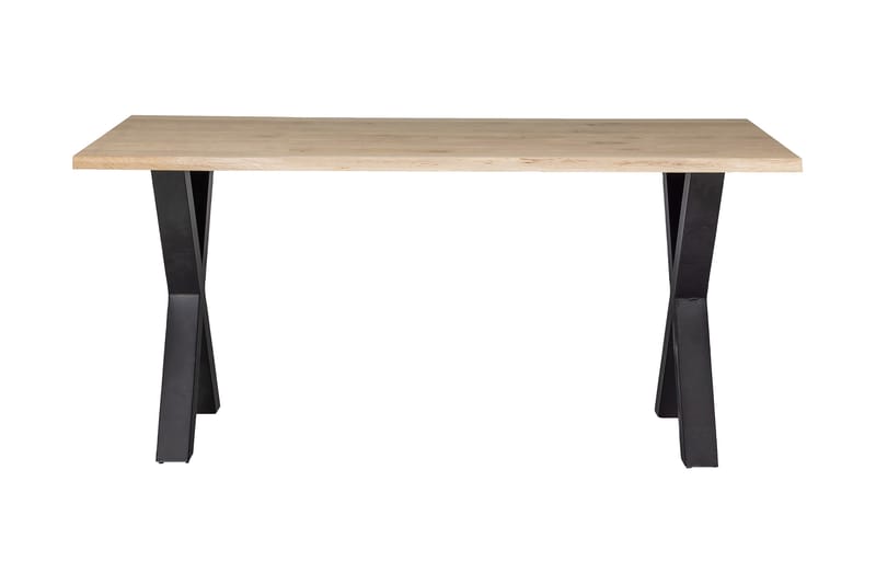 Tablo Matbord X-Formade Ben 180 cm - Ek/Svart - Matbord & köksbord - Klaffbord & Hopfällbart bord