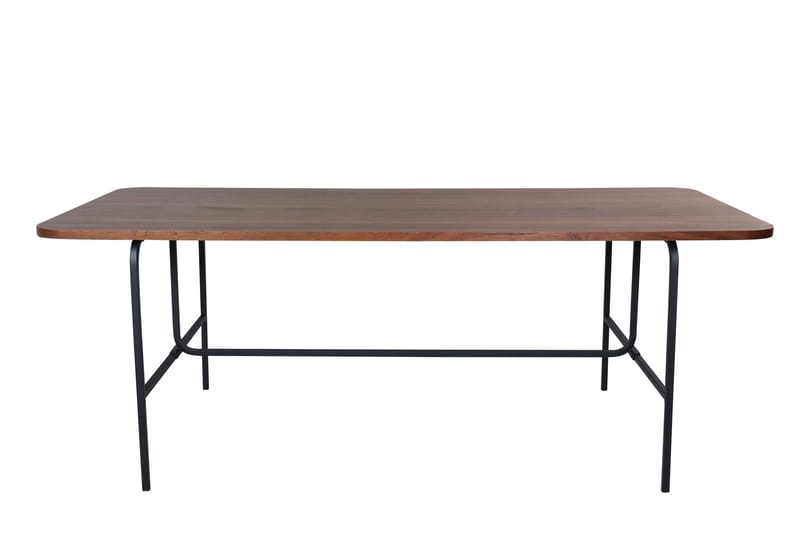 Unos Matbord 200 cm - Valnötsbrun/Svart - Matbord & köksbord - Klaffbord & Hopfällbart bord