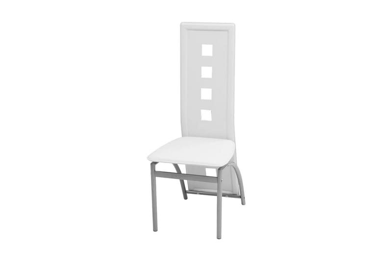 Matbord och stolar 5 delar vit - Flerfärgad - Matgrupper