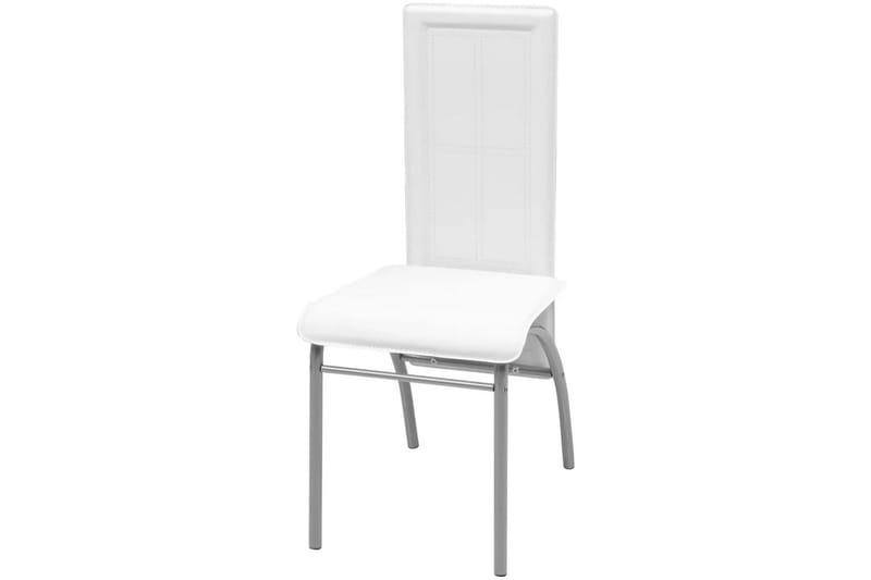 Matbord och stolar 5 delar vit - Flerfärgad - Matgrupper