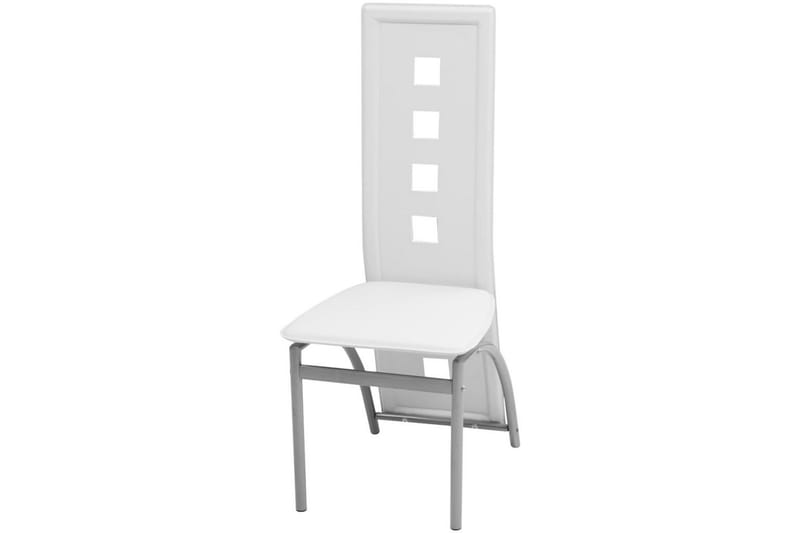 Matbord och stolar 7 delar vit - Flerfärgad - Matgrupper