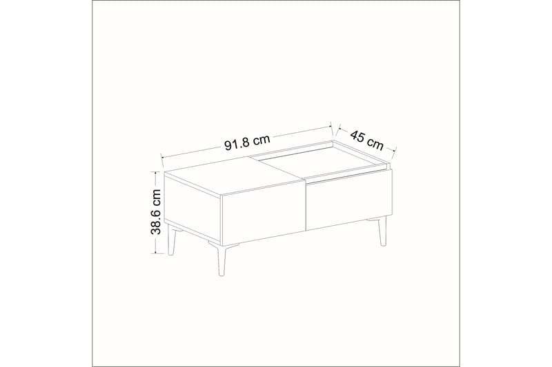 Mijara Soffbord 92 cm - Antracit - Möbler - Bord & matgrupper - Soffbord