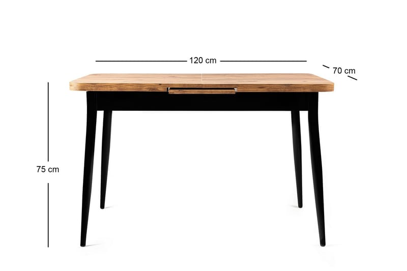 Saidie Matbord 120 cm Rektangulär - Brun - Möbler - Bord & matgrupper - Matbord & köksbord