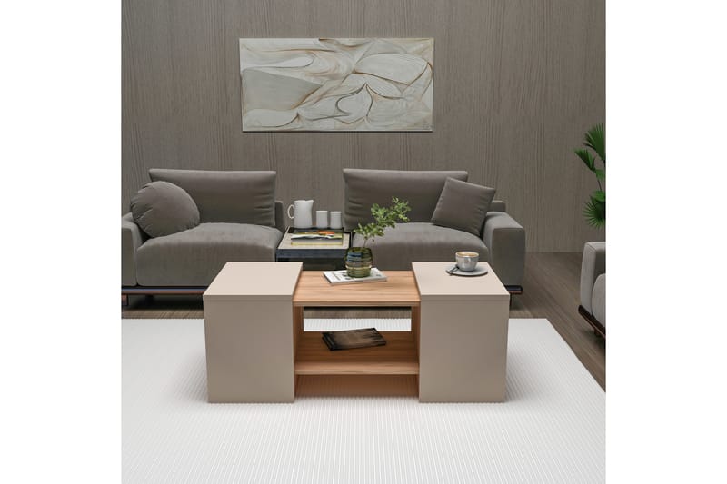 Sarte Soffbord 100x37 cm - Beige/Ljus Brun/Trä - Möbler - Bord & matgrupper - Soffbord