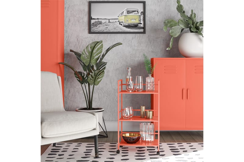 Cache Drinkvagn 43x29 cm Orange - Novogratz - Drinkvagn - Rullbord, rullvagn & serveringsbord