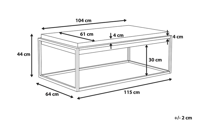 Altos Soffbord 64 cm - Grå - Möbler - Bord & matgrupper - Soffbord